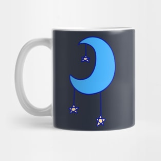 Blue Moon with Stars Mug